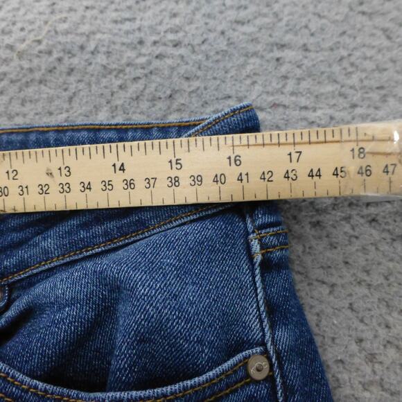Kancan Jeans Womens XL High Rise Ankle Skinny Raw Hem Med Wash Blue Denim - Picture 6 of 11